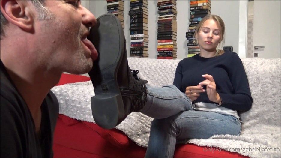 Goddess Gabriella - You Must Lick The Street Dirt From My Soles Slave
